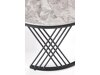 Salontafel set Houston Acetum (Zwart + Grijs marmer)
