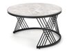 Salontafel set Houston Acetum (Zwart + Grijs marmer)