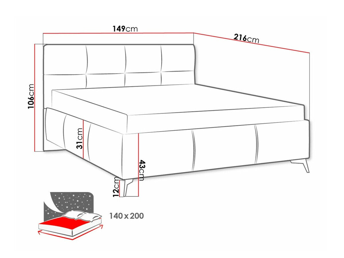 Bed ComfiDream Sorona (Fresh 13)