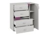 Chambre enfant complète Omaha D144 (Marron + Pin blanchi)