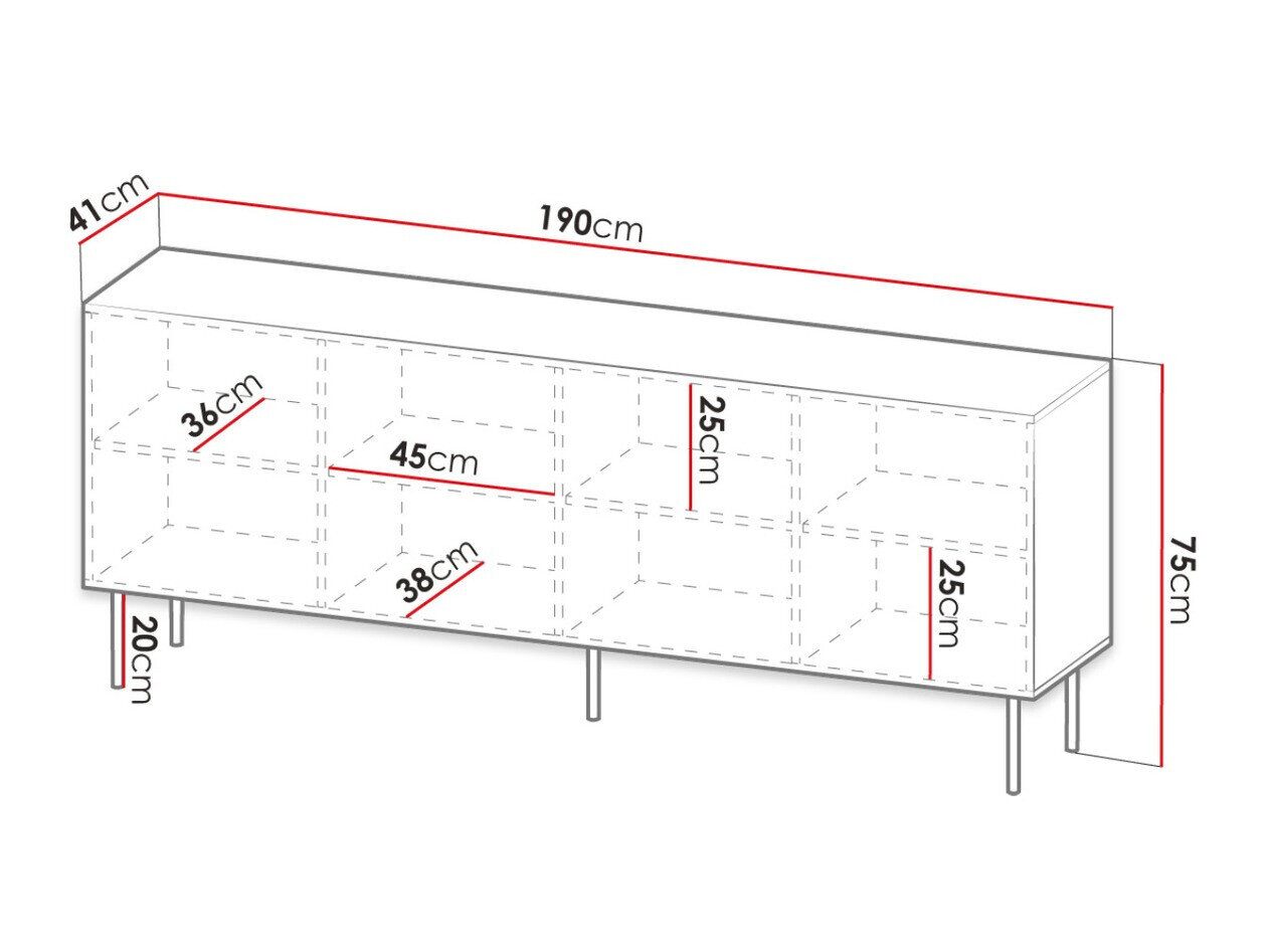Skænk Lorelbo 101 (Wotan eg + Sort)