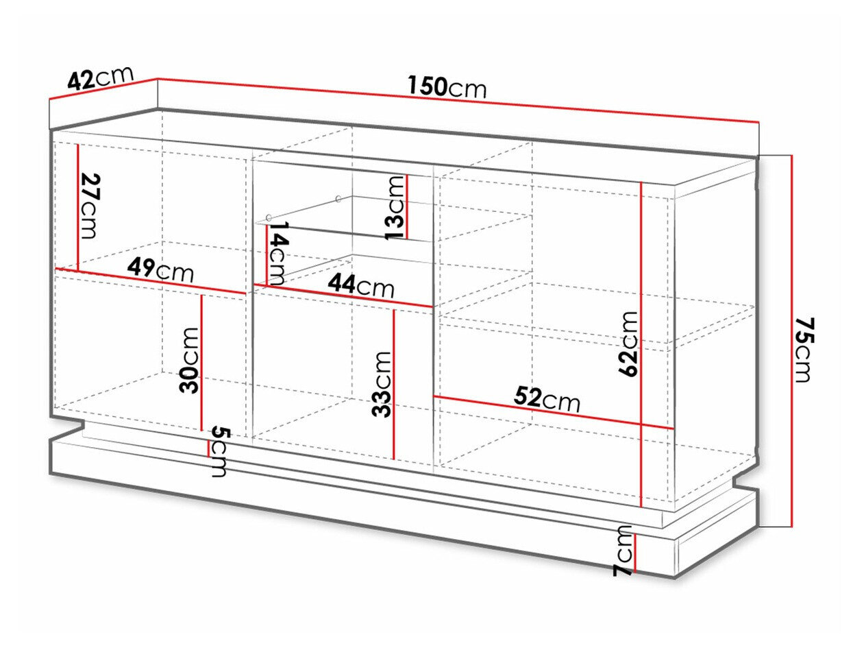 Skænk Linar (Hvid + Glansfuld hvid)