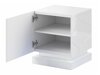 Een set nachtkastjes Linar (Wit + Glanzend wit)