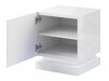 Ensemble de tables de chevet Linar (Noir + Noir brillant)