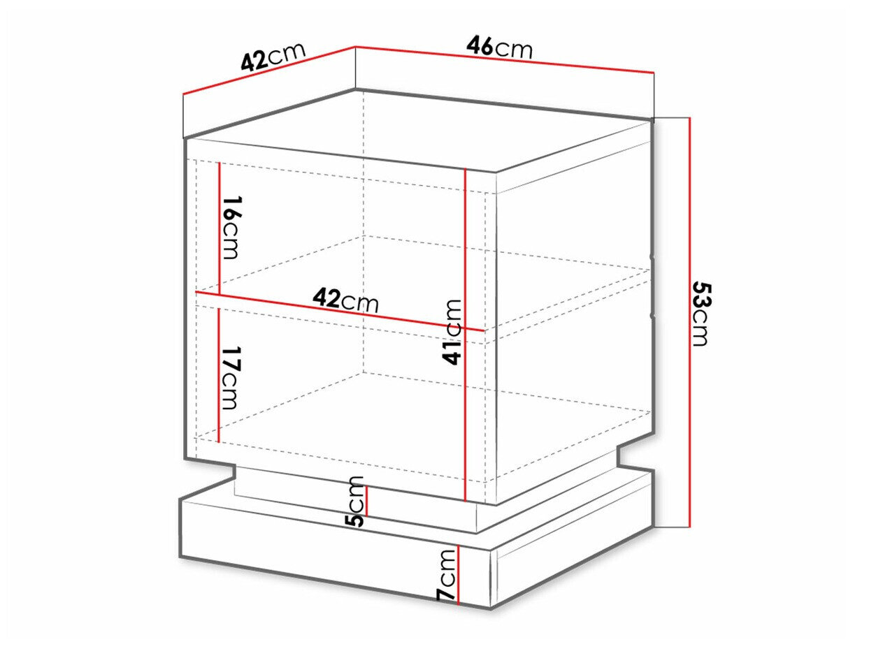 Natbordssæt Linar (Hvid + Glansfuld hvid)