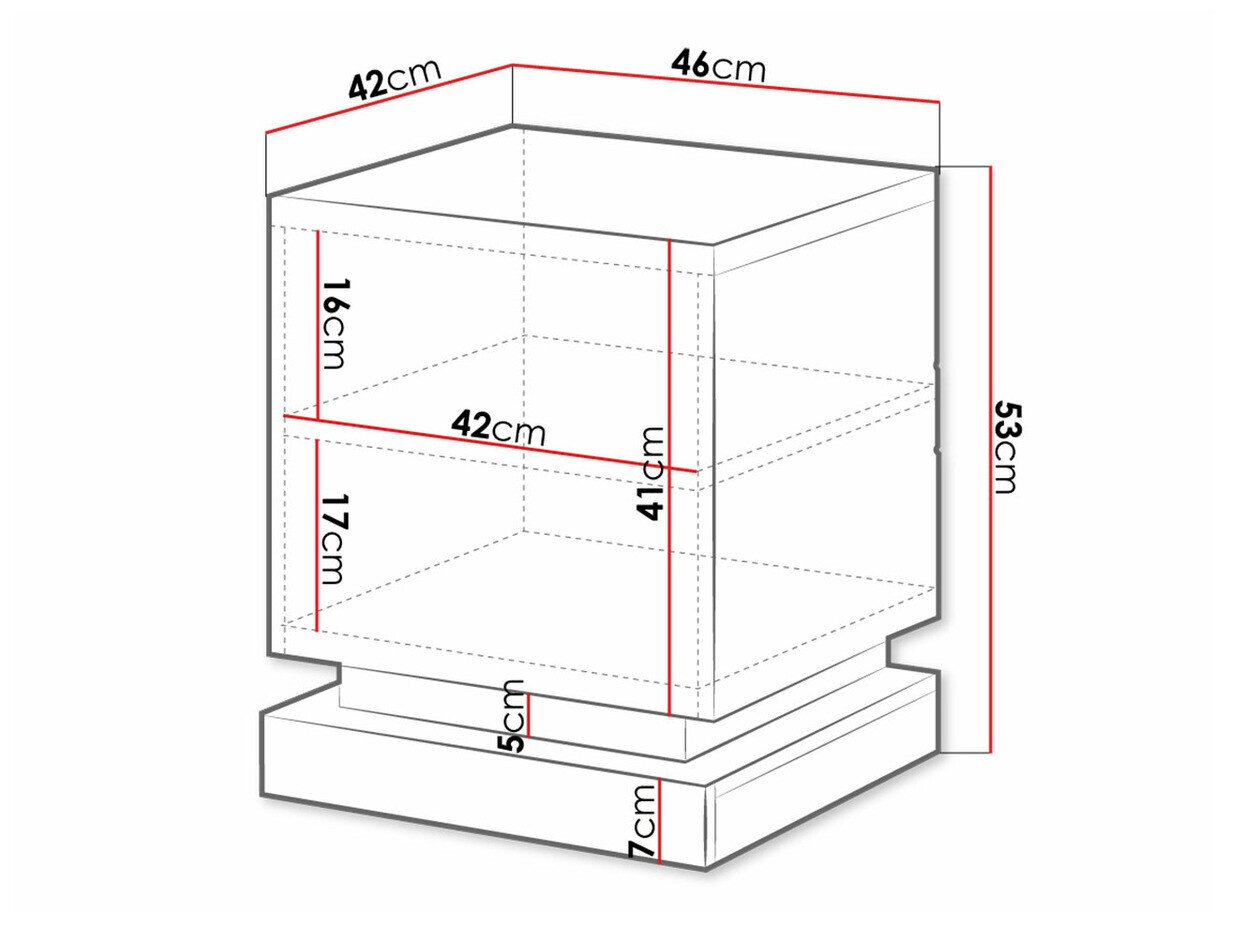 Natbordssæt Linar (Hvid + Glansfuld hvid)
