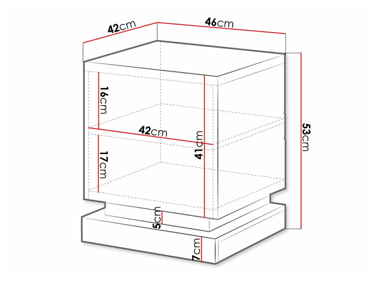 Natbordssæt Linar (Hvid + Glansfuld hvid)