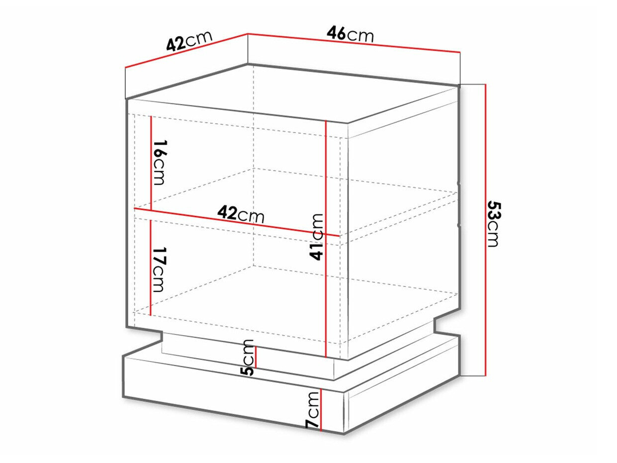 Natbordssæt Linar (Sort + Blank sort)