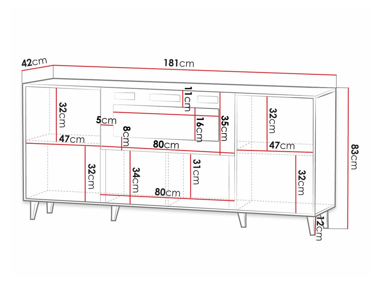 Dressoir Comes I (Wotan eik)