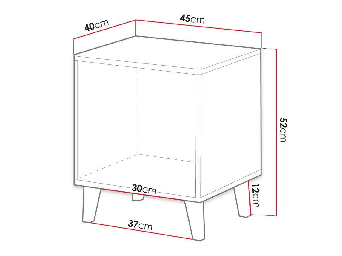 Natbordssæt Remeta 104 (Antracit)