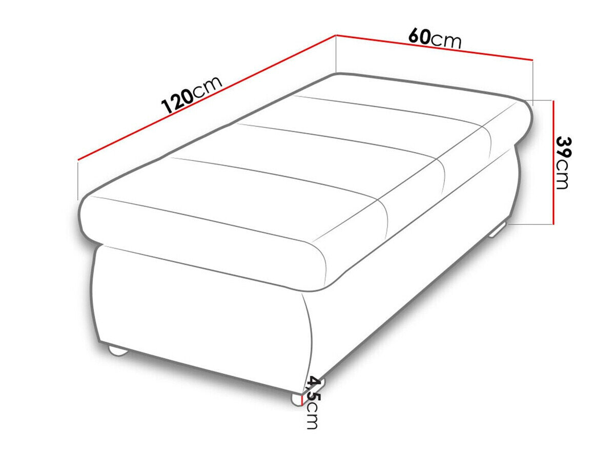 Polstret bænk Comfivo 143 (Uttario Velvet 2955)