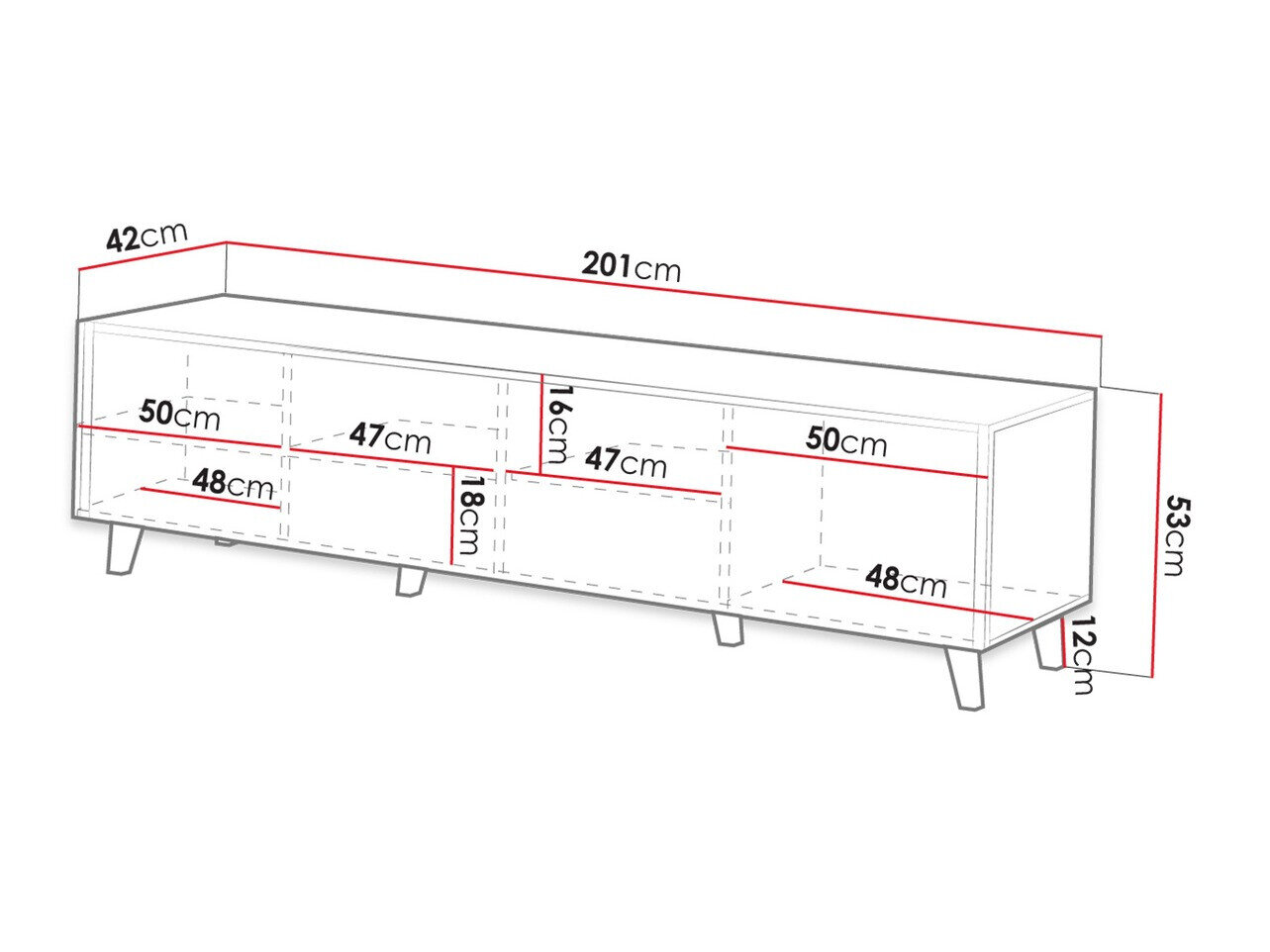 TV-bord Remeta 103 (Antracit)