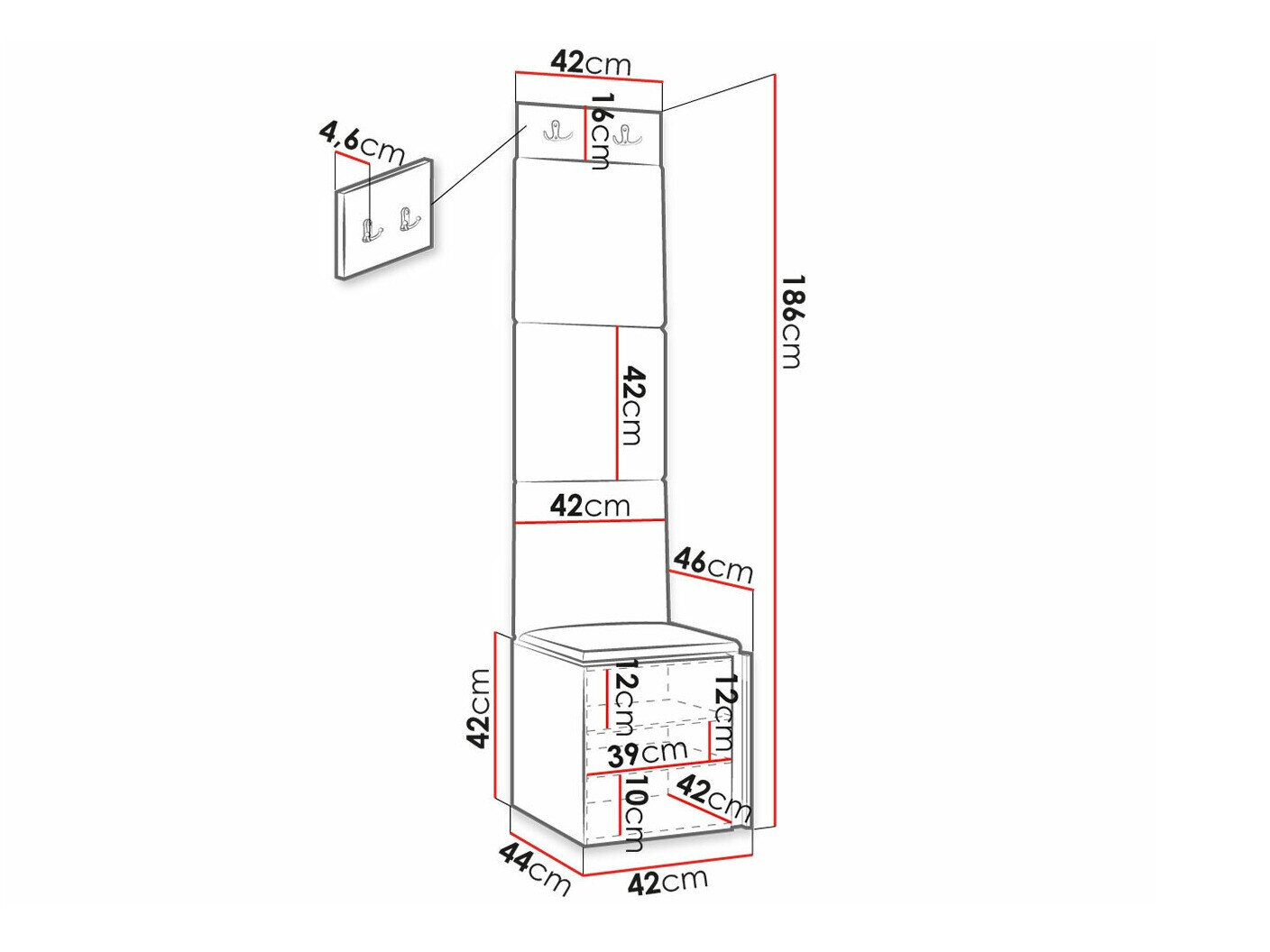 Gangmeubelset Hartford 378 (Eco leder Soft 017)