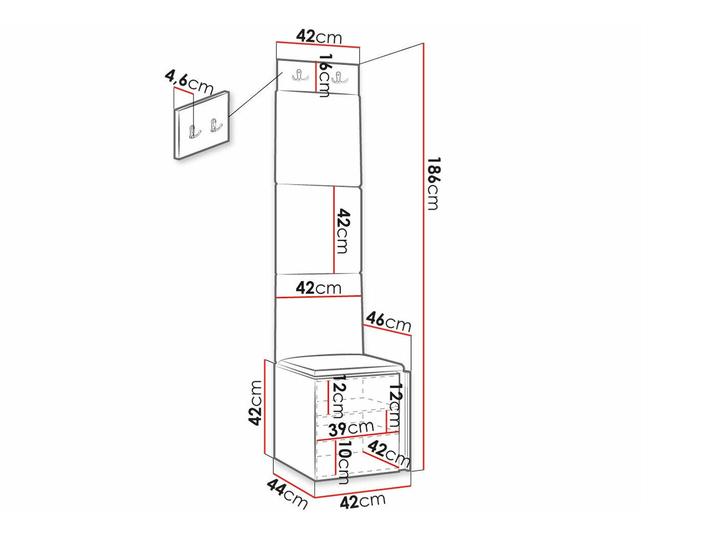 Gangmeubelset Hartford 378 (Wit)