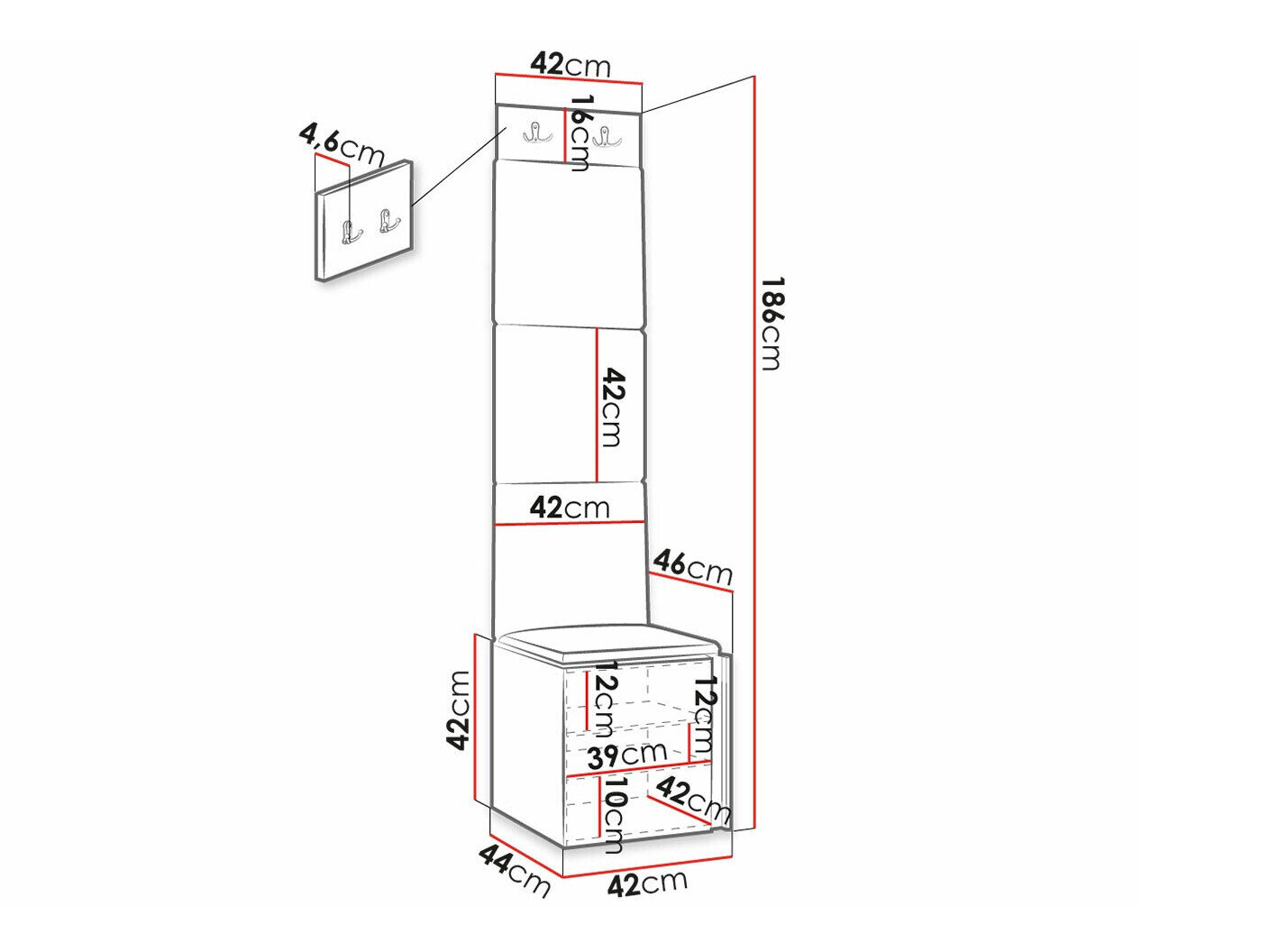 Gangmeubelset Hartford 378 (Wit)
