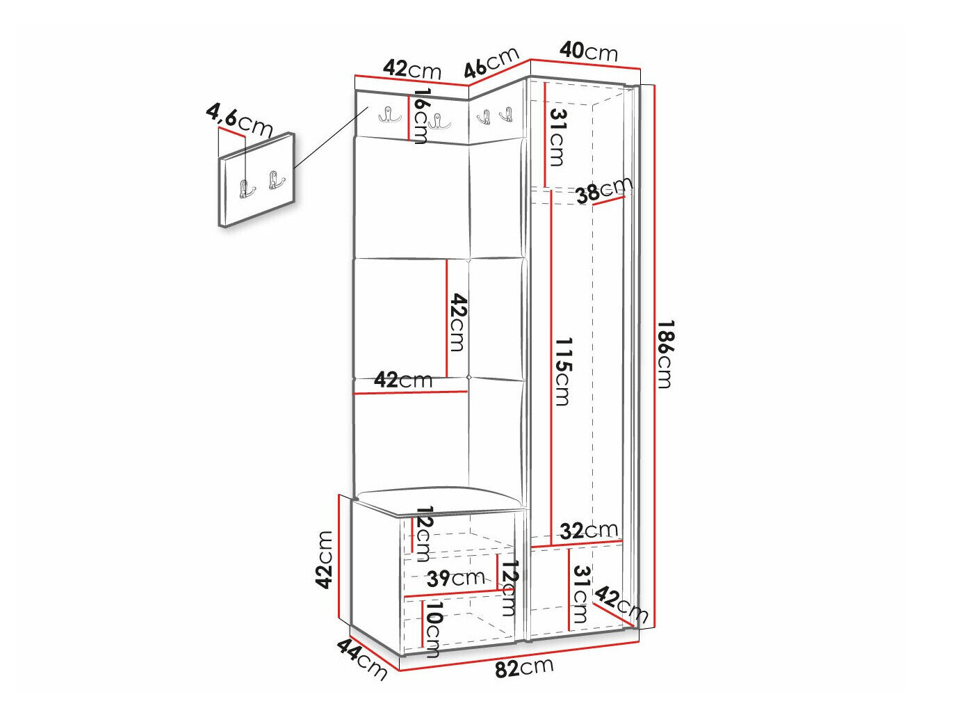 Gangmeubelset Hartford 381 (Eco leder Soft 011)