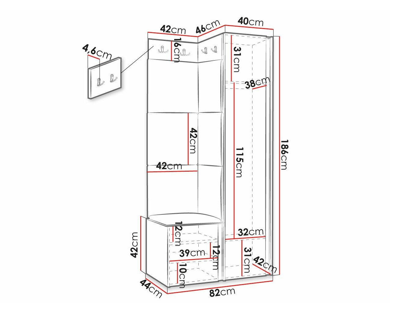 Entrésæt Hartford 391 (Øko læder blødt 017)