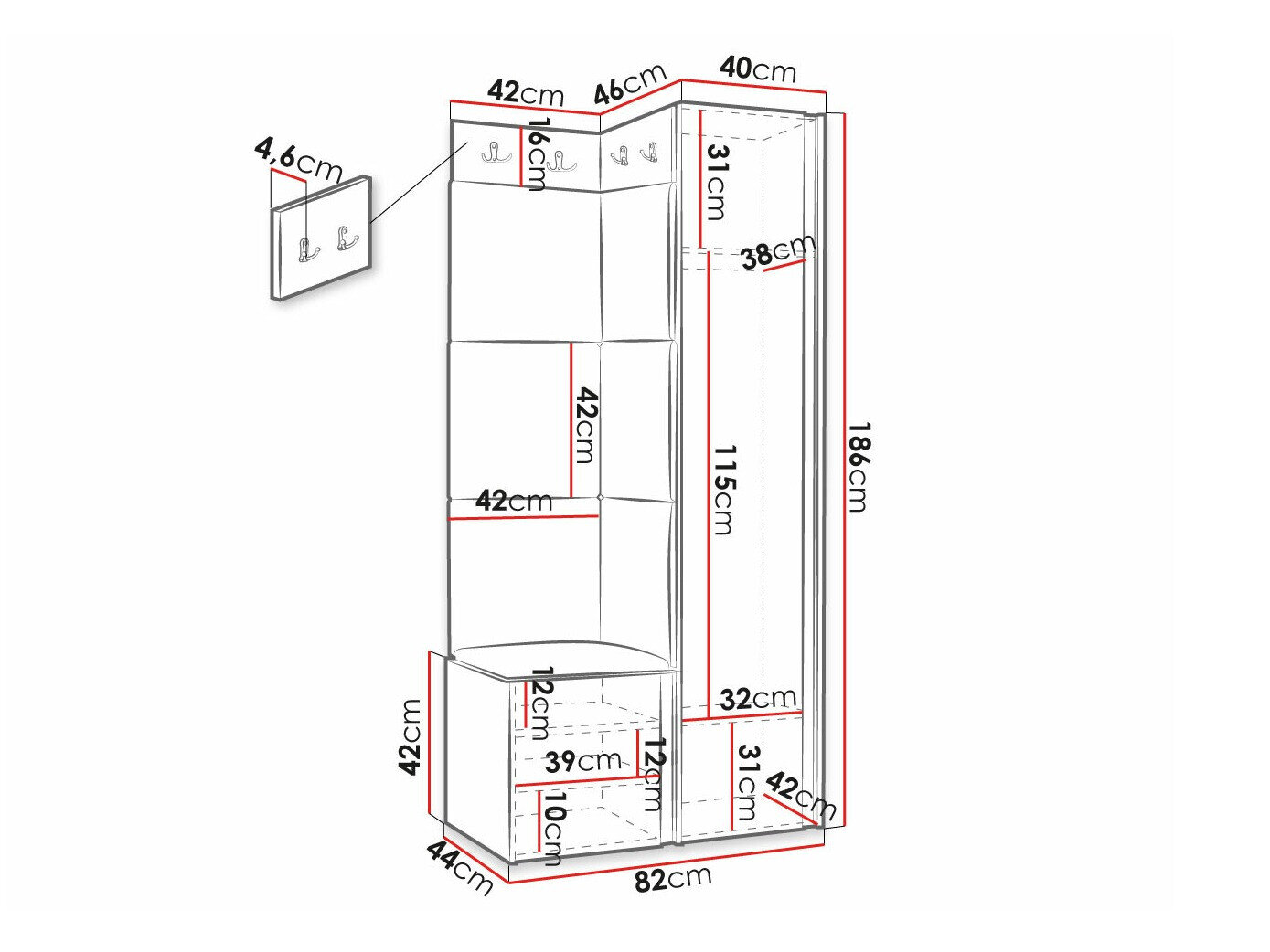 Gangmeubelset Hartford 390 (Eco leder Soft 017)