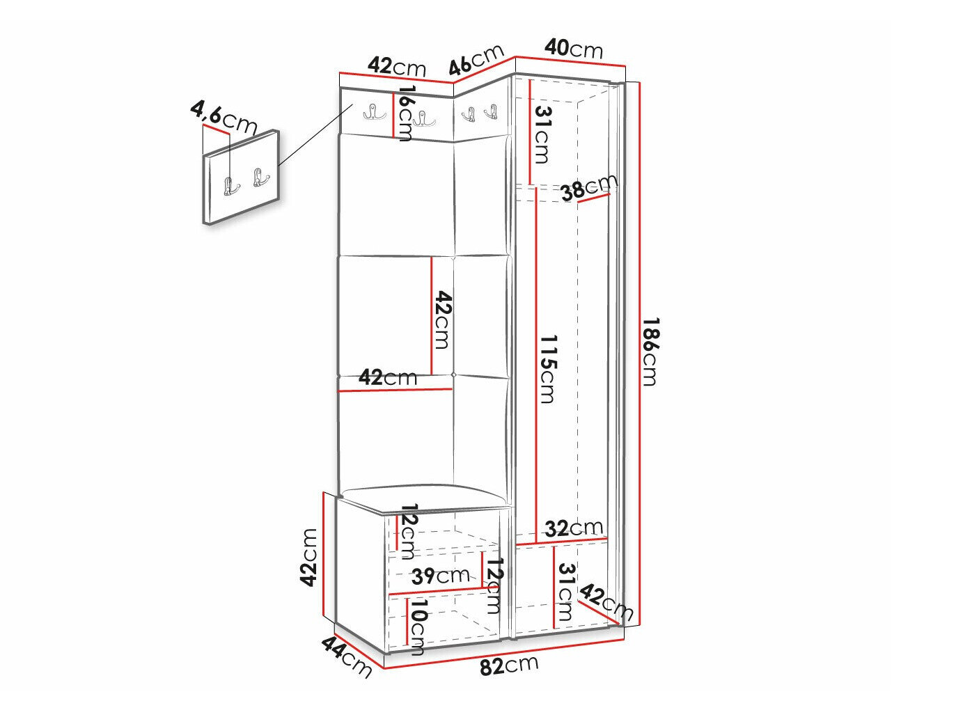 Gangmeubelset Hartford 391 (Eco leder Soft 011)