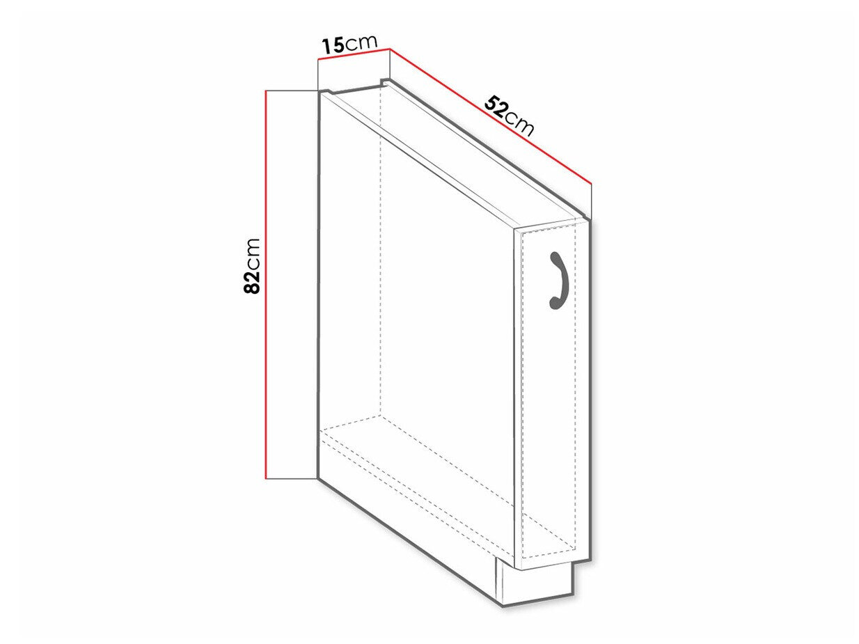 Modulaire kast met uittrekbare mand Retro Grey 101