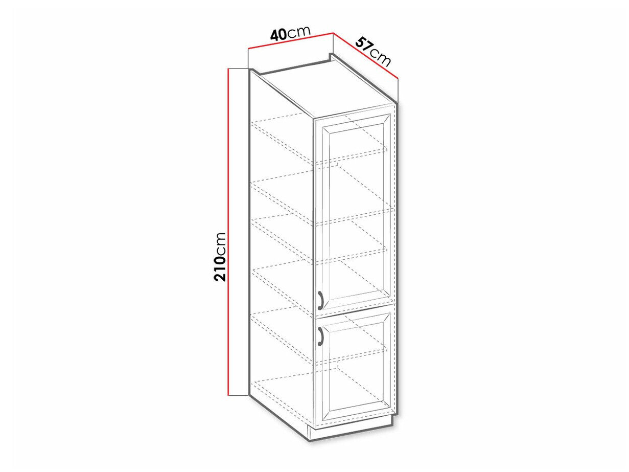 Modulaire kast met deuren Retro Grey 104