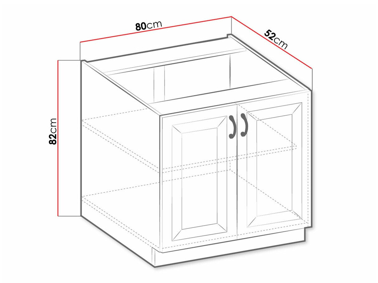Armoire modulaire avec portes Retro White 119