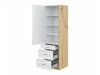 Armoire modulaire avec tiroirs et portes Retro White 114