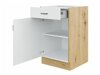 Dulap modular cu sertar și uși Retro White 105