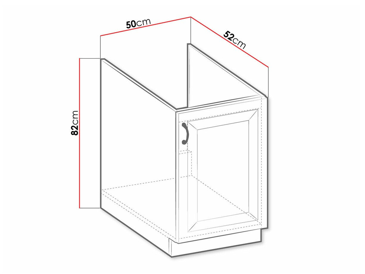 Modulopvaskeskab med låger Retro Grey 106