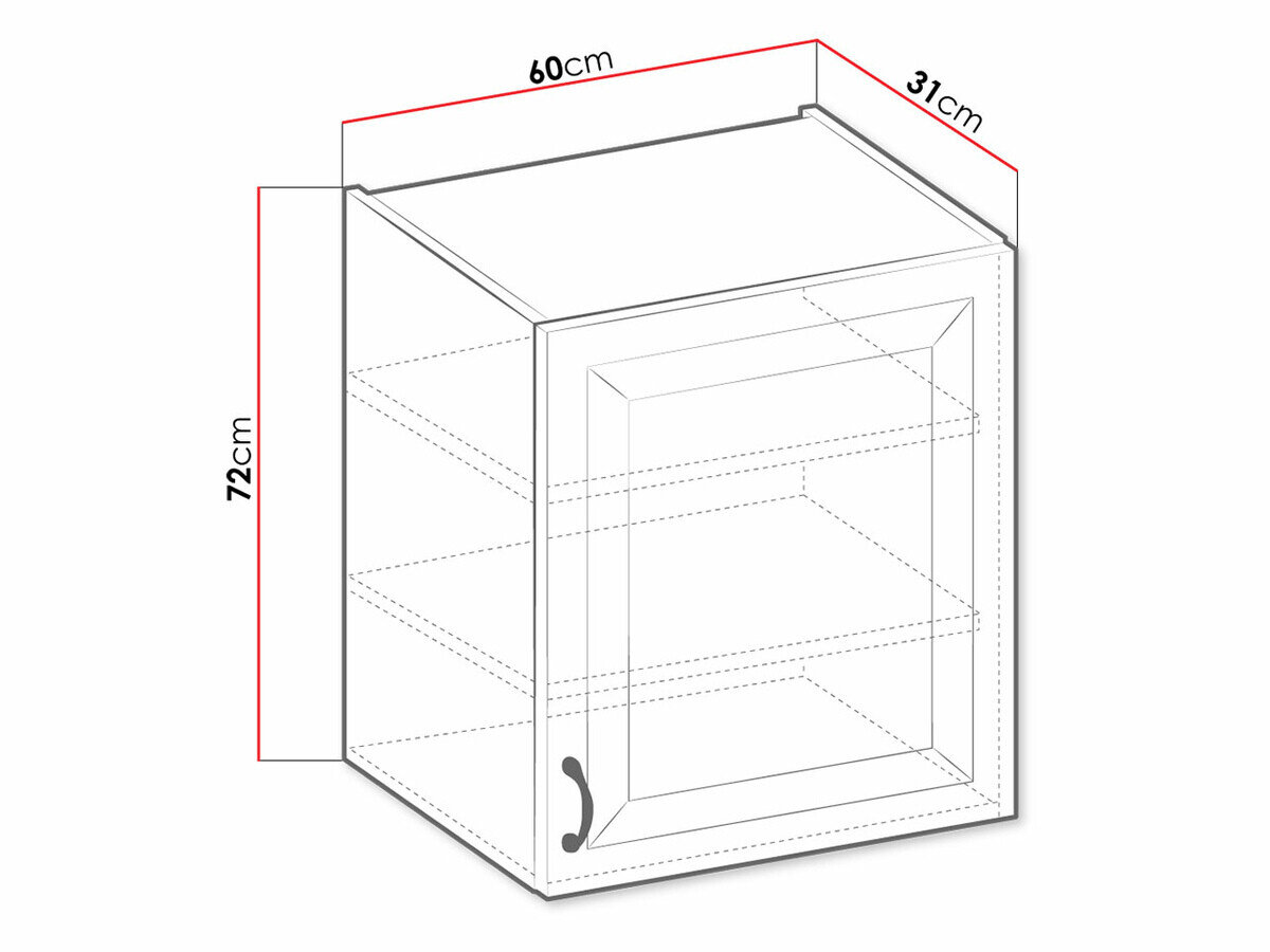 Armoire murale modulaire Retro Grey 135