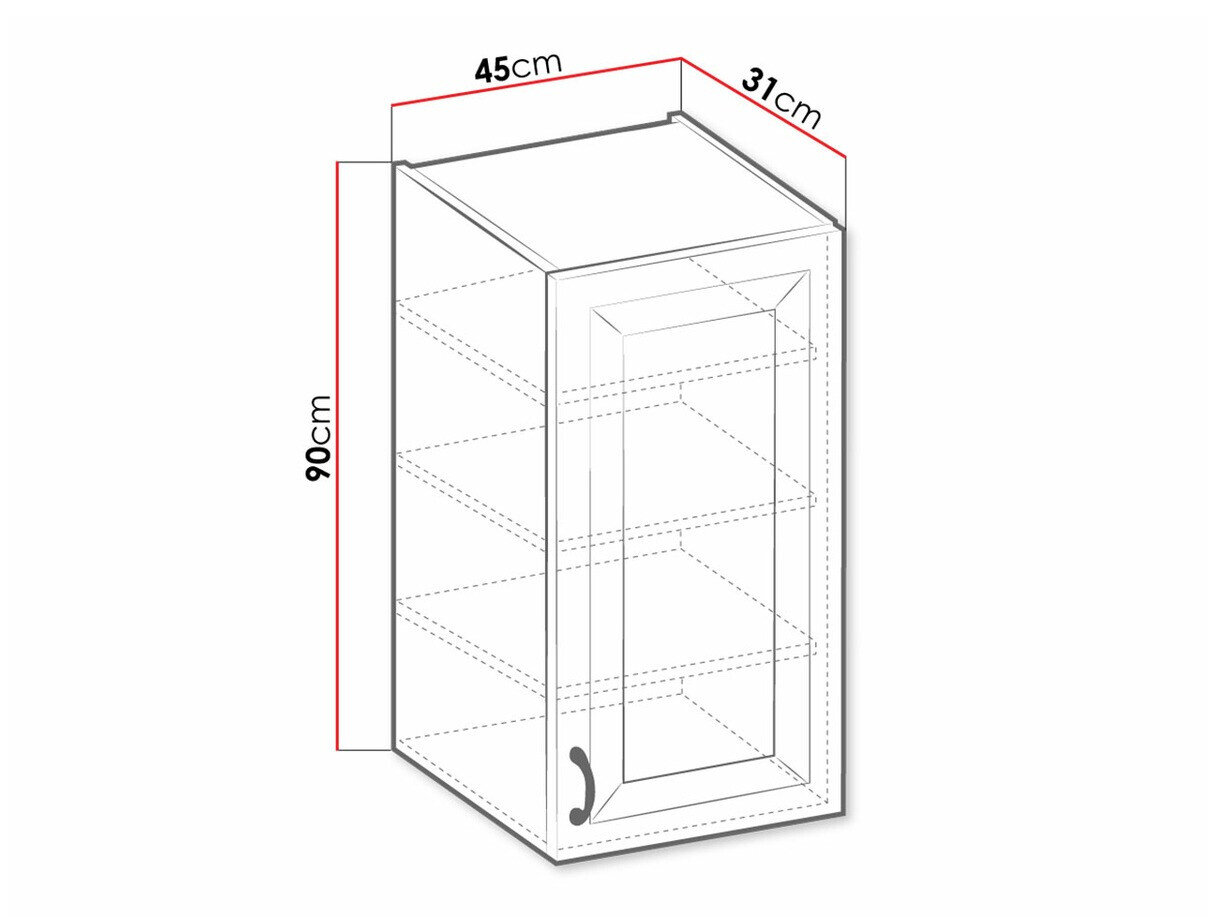 Armoire murale modulaire Retro White 131