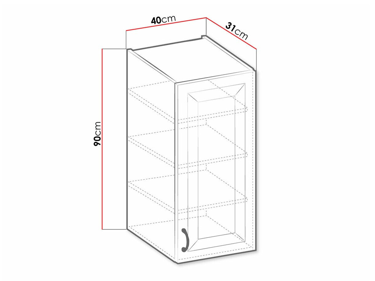 Modulaire wandkast Retro Grey 127