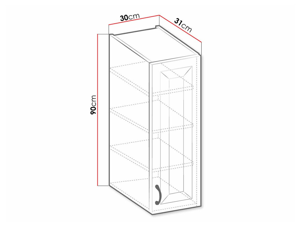 Modulaire wandkast Retro White 124