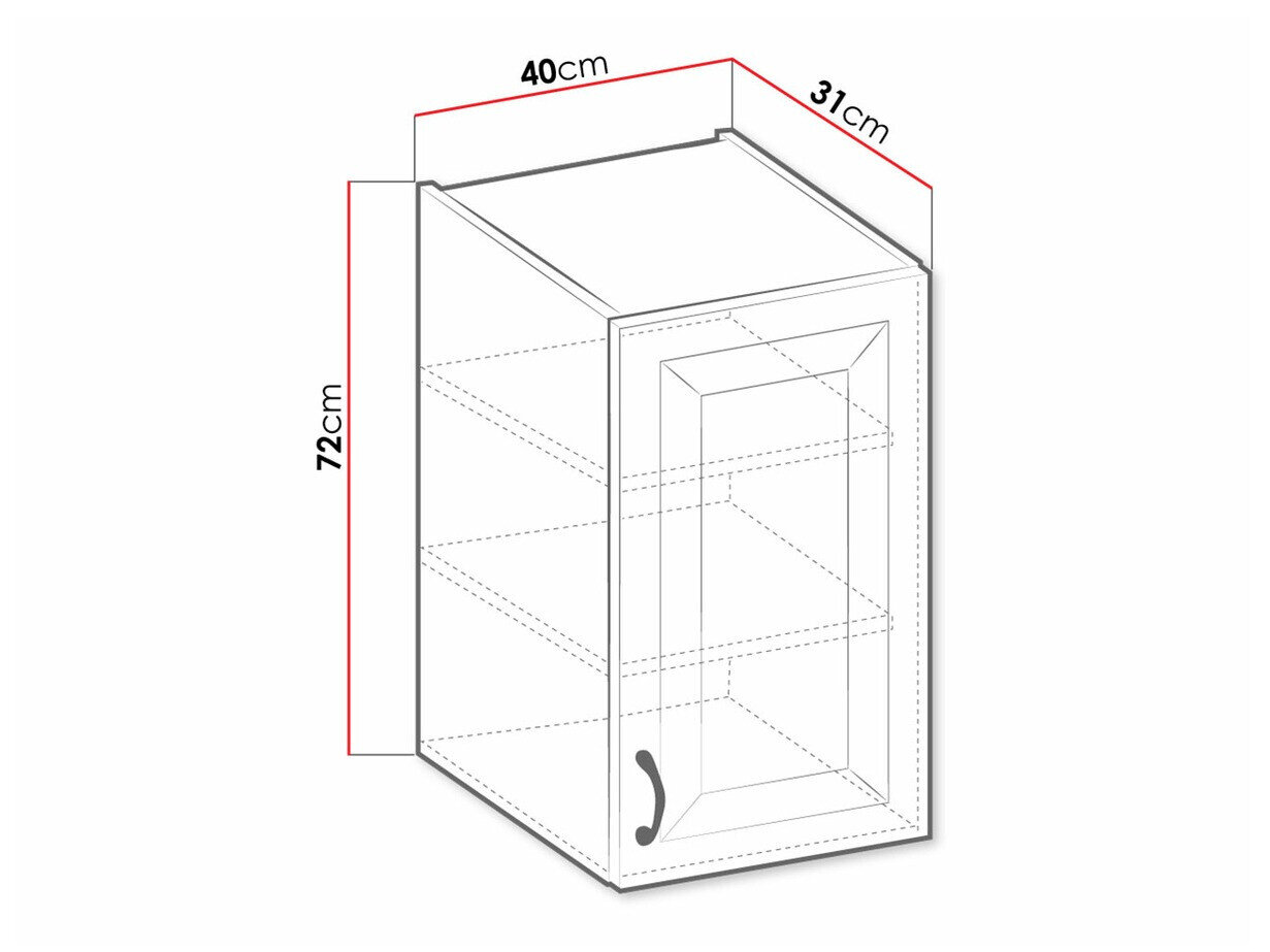 Modulaire wandkast Retro White 126