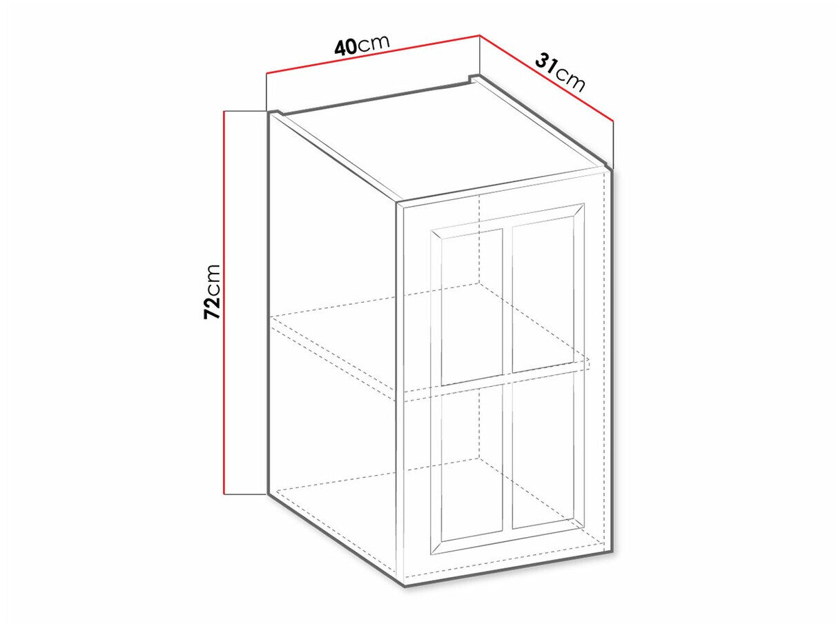 Modulaire wandkast Retro White 128