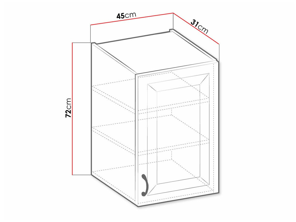 Modulaire wandkast Retro White 130