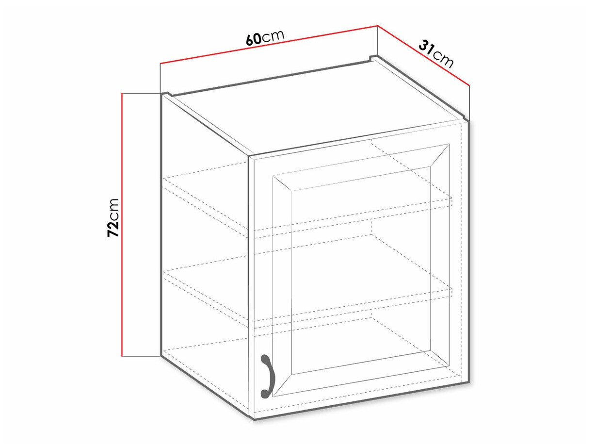 Modulaire wandkast Retro White 135