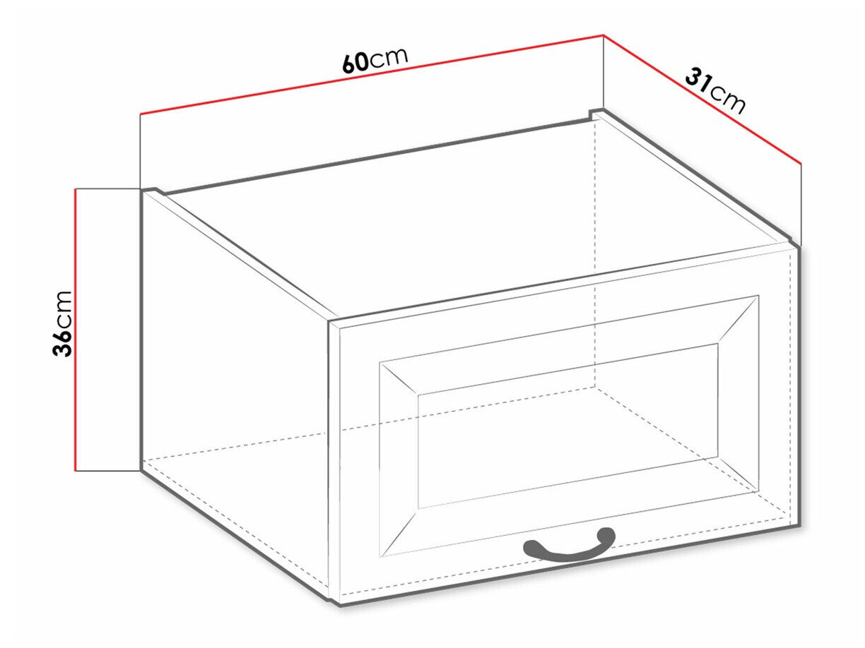 Modulvægskab Retro Grey 137