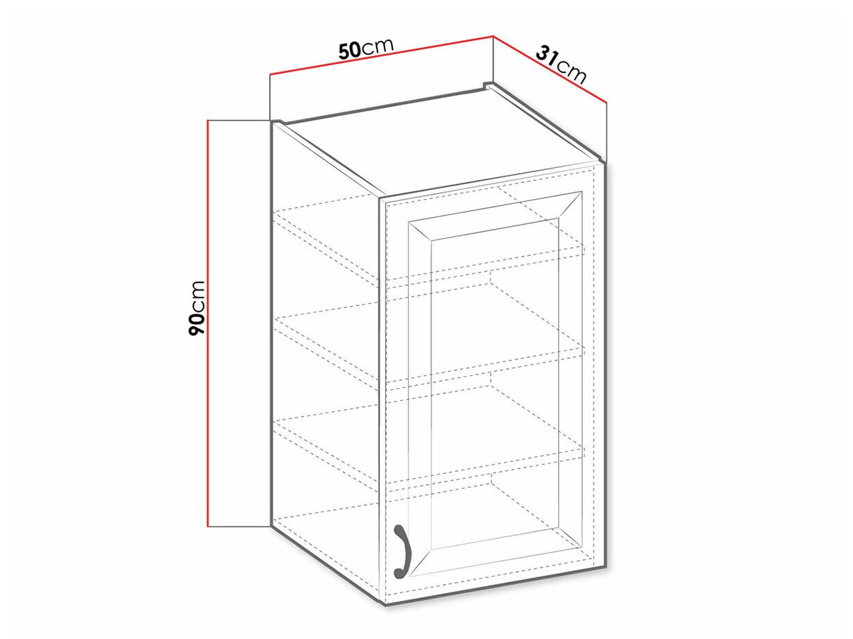 Modulvægskab Retro White 133