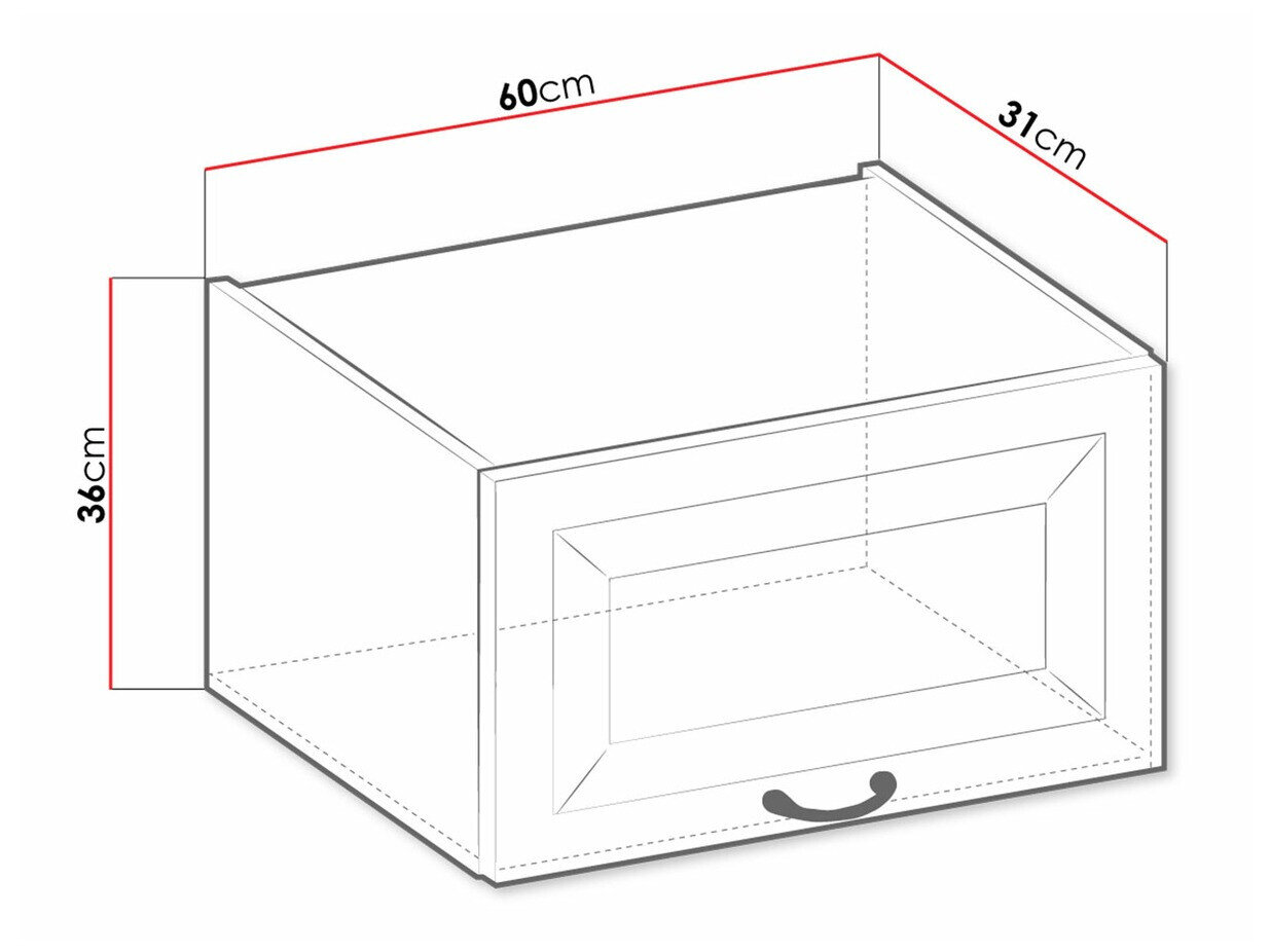Modulvægskab Retro White 137