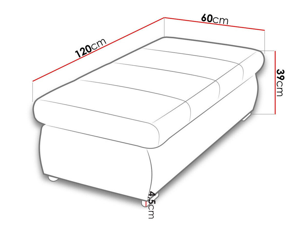 Polstret bænk Comfivo 123 (Uttario Velvet 2951)