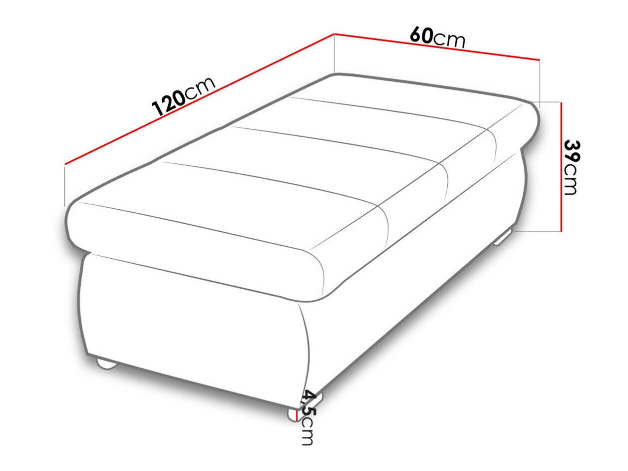 Polstret bænk Comfivo 123 (Uttario Velvet 2954)