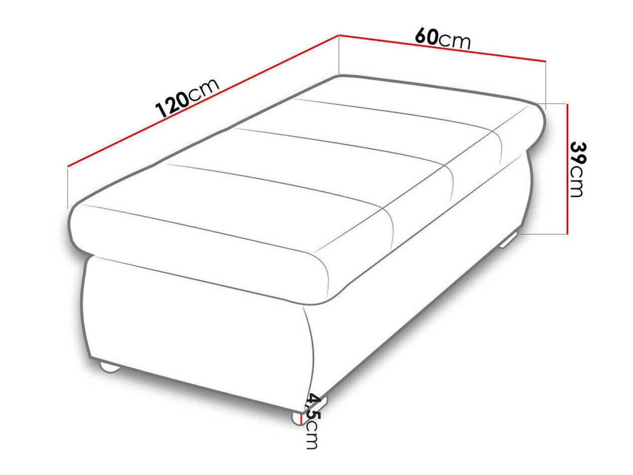 Polstret bænk Comfivo 123 (Uttario Velvet 2959)