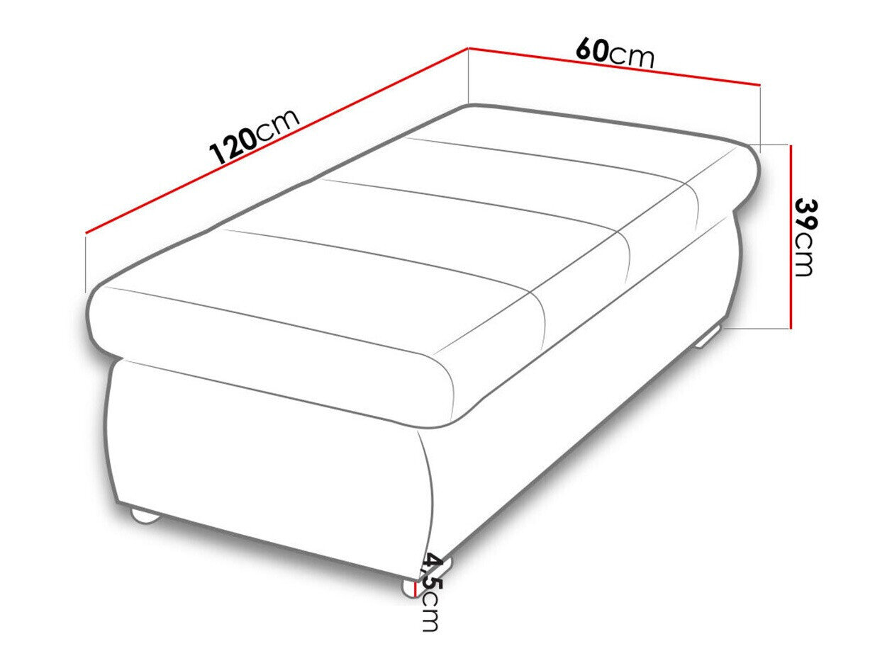 Polstret bænk Comfivo 123 (Uttario Velvet 2964)