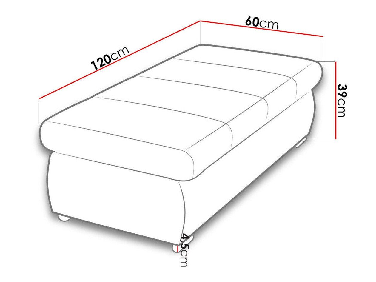 Polstret bænk Comfivo 123 (Venus Velvet 2927)