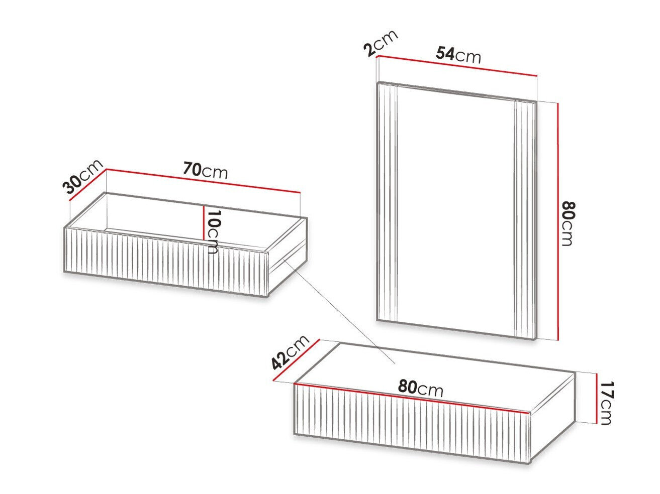 Sminkebord Dicto (Sort)