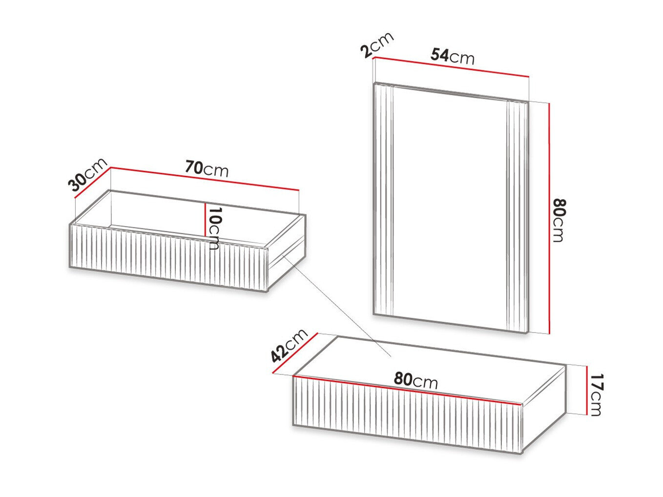 Sminkebord Levmari 111 (Hvid)