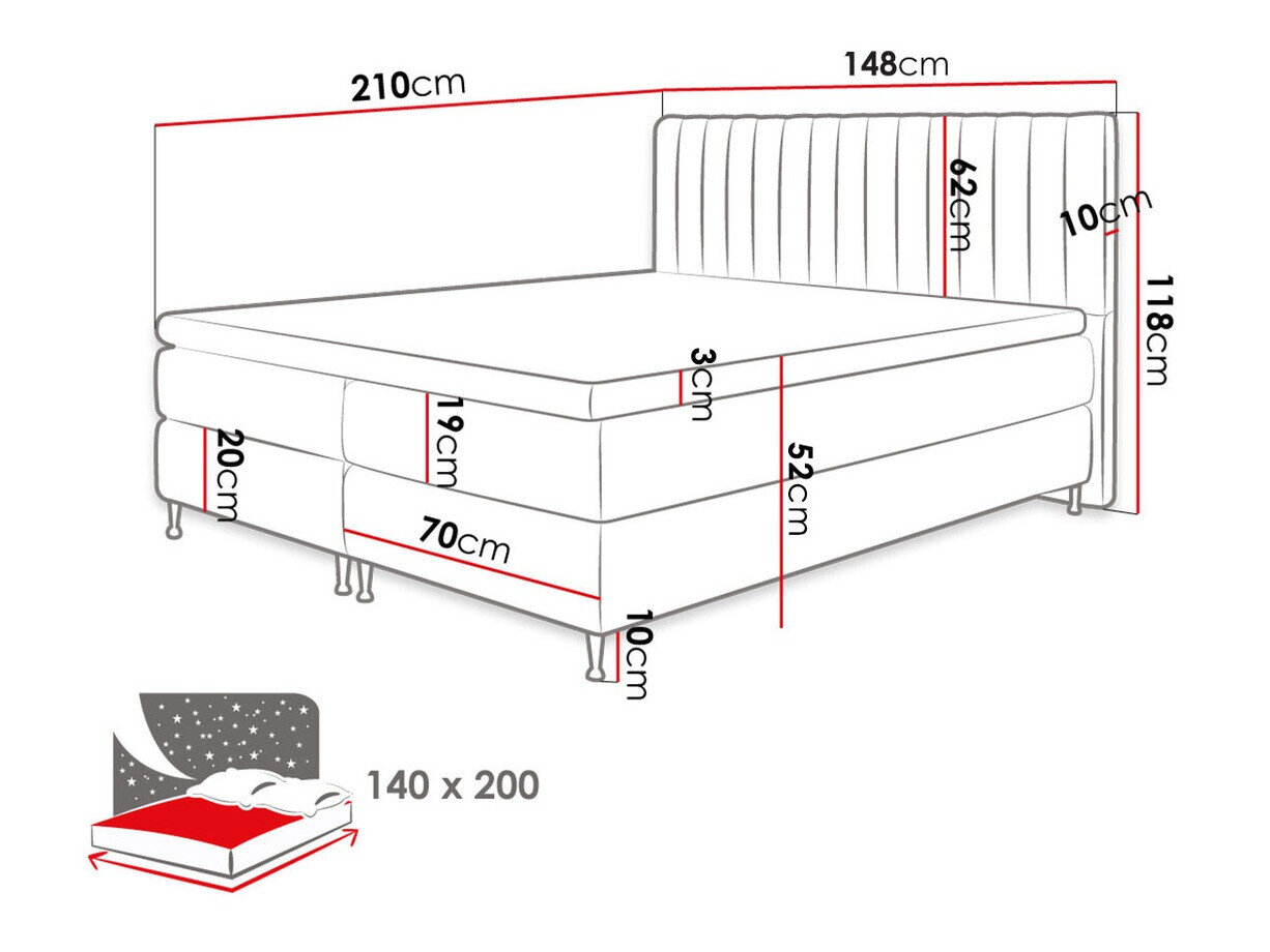 Boxspring ComfiDream Fjorina (Fresh 32)