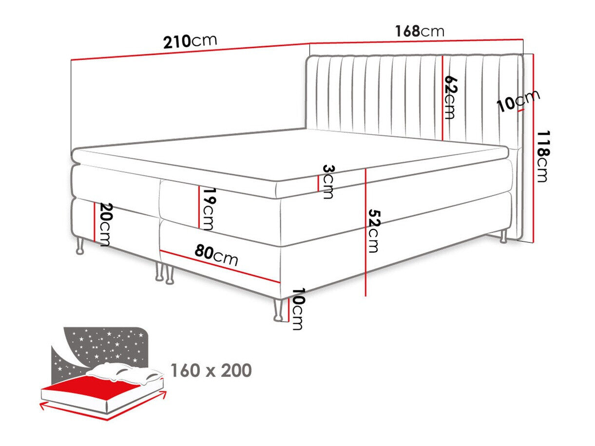 Boxspring ComfiDream Fjorina (Fresh 32)
