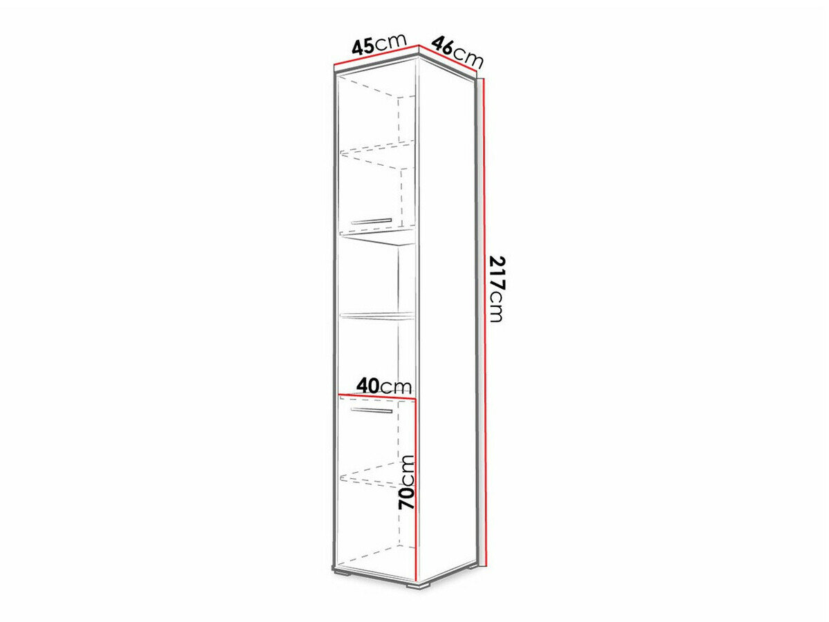 Reol Concept Pro Lenart Levfere 111 (Hvid + Glansfuld hvid)